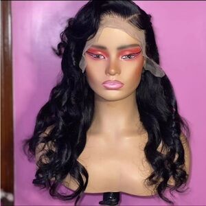 20 inch fishtail braid lace frontal wig